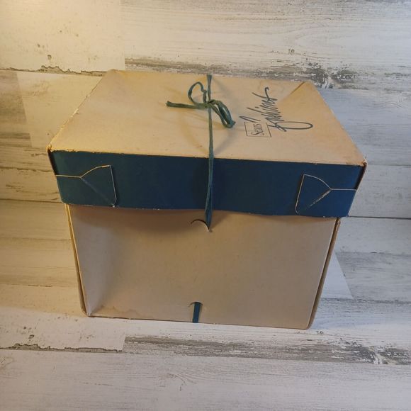 Vintage Raffia White Hats With Netting Original Sears Roebuck And Company box - Picture 11 of 13